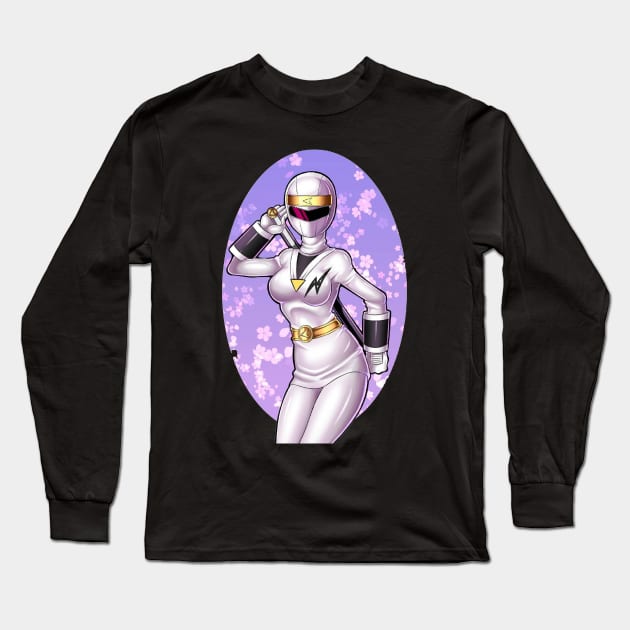 white ranger Long Sleeve T-Shirt by fancy ghost